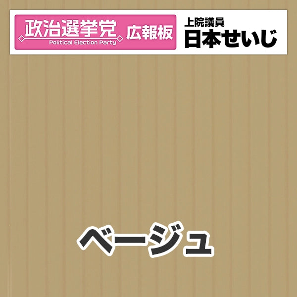 プラダン広報板型：【シールつき】デザインB（政党名･広報板＋肩書･氏名）