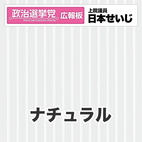 プラダン広報板型：【シールつき】デザインB（政党名･広報板＋肩書･氏名）