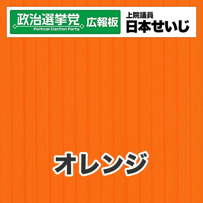 プラダン広報板型：【シールつき】デザインB（政党名･広報板＋肩書･氏名）