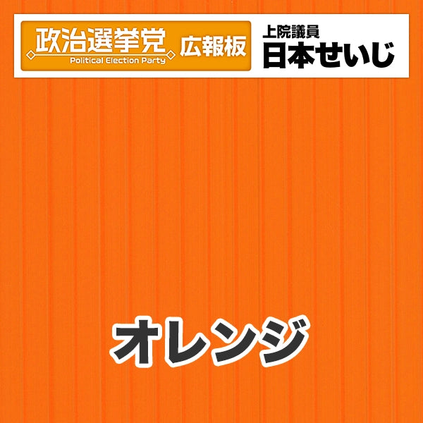 プラダン広報板型：【シールつき】デザインB（政党名･広報板＋肩書･氏名）