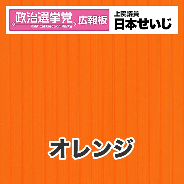 プラダン広報板型：【シールつき】デザインB（政党名･広報板＋肩書･氏名）